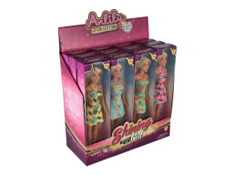 Panenka Anlily v plážových šatech 30cm žluté